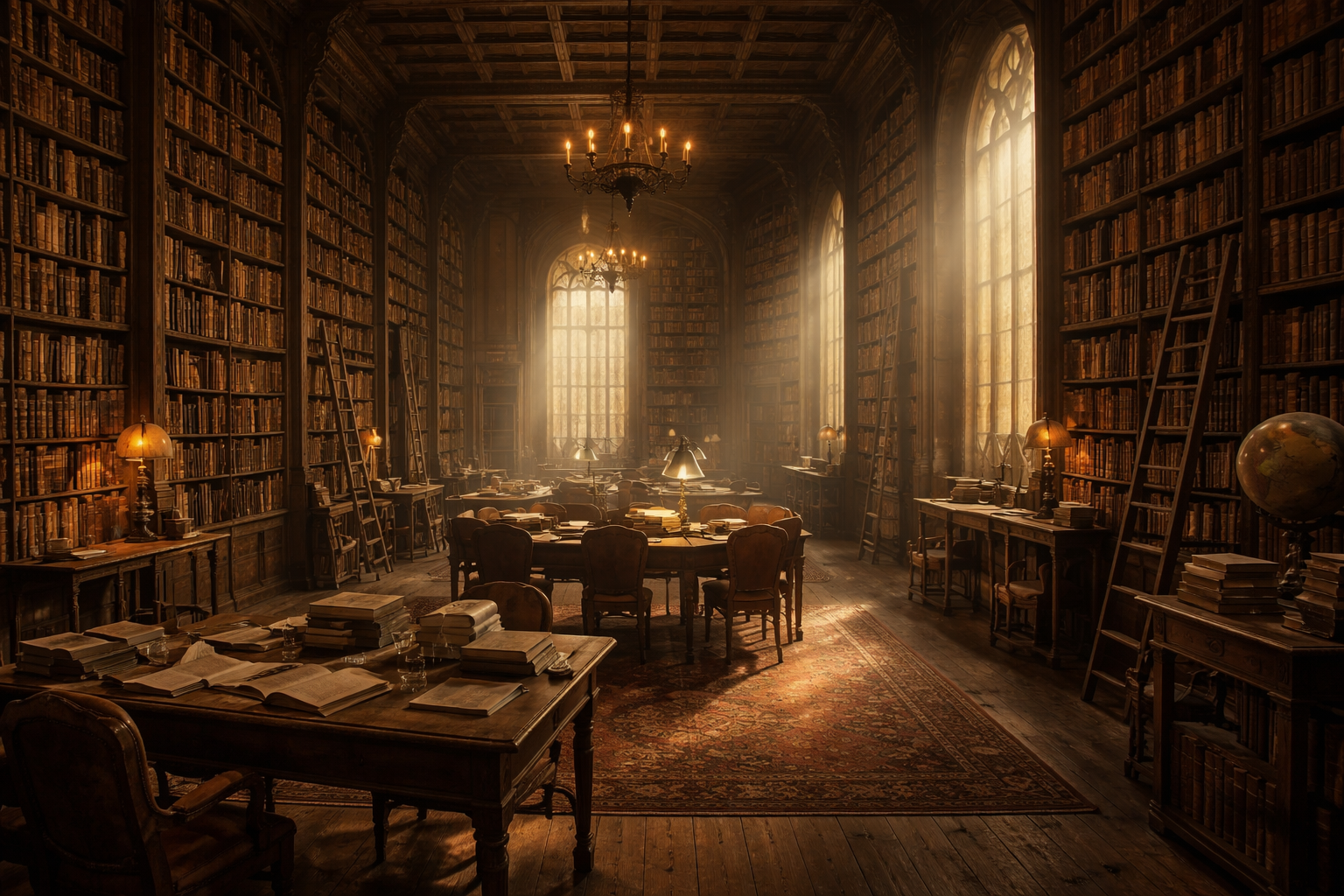 Eski kitaplar ve okuma atmosferi