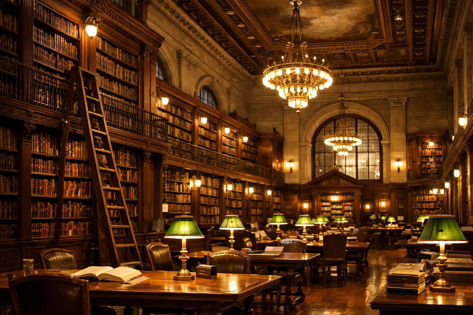 Kütüphane içi görünümü