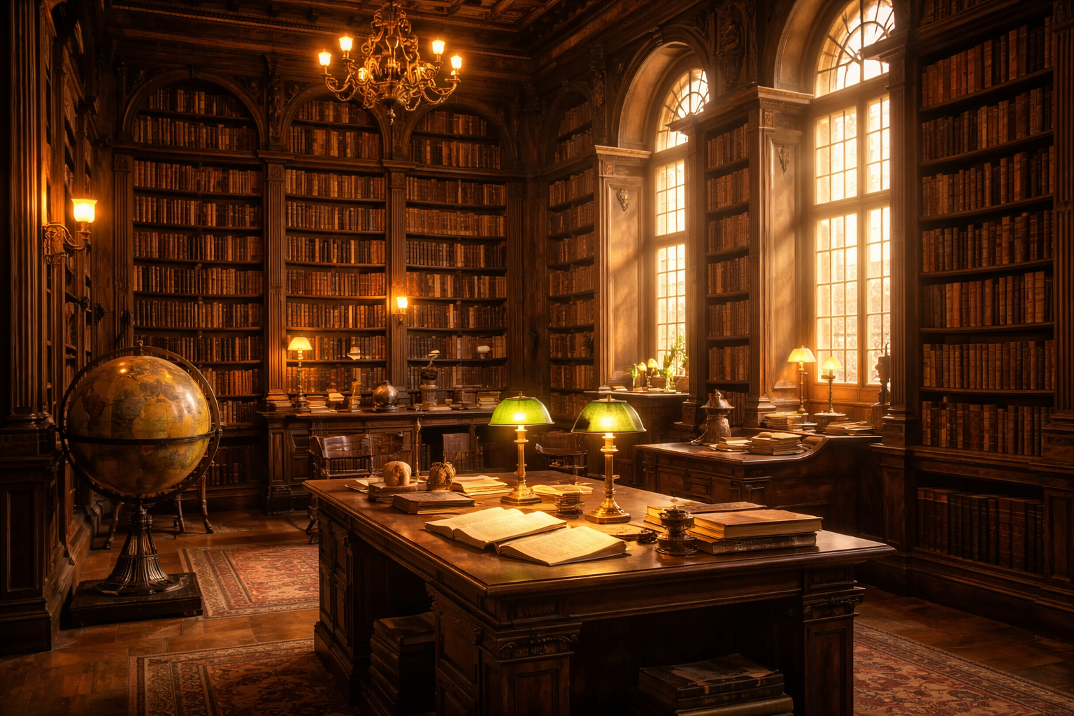 Eski kütüphane ve kitap türleri